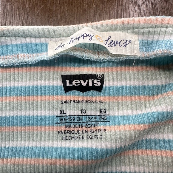 Levis girls shirt XL. Teal - Picture 4 of 7